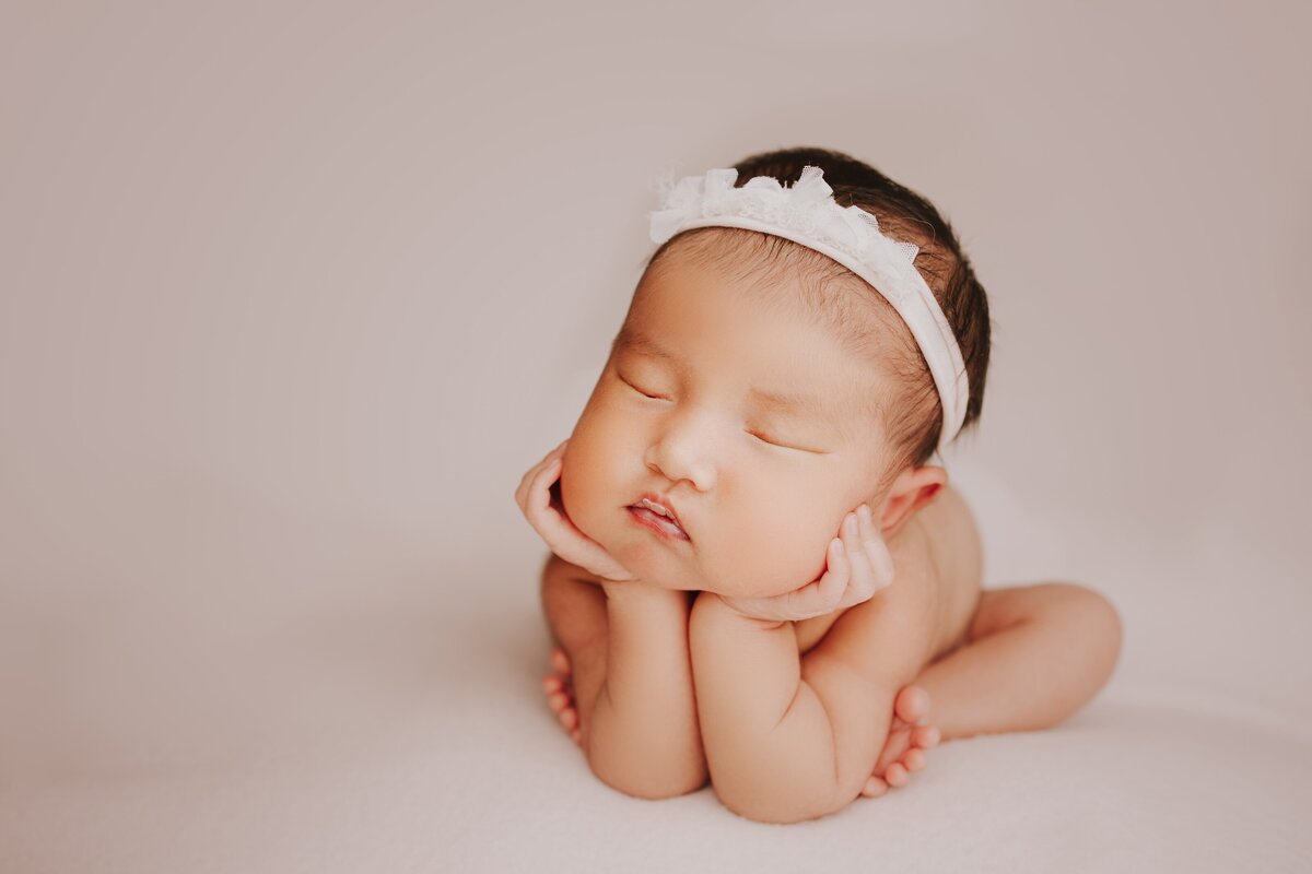 A Little Goose newborn portrait