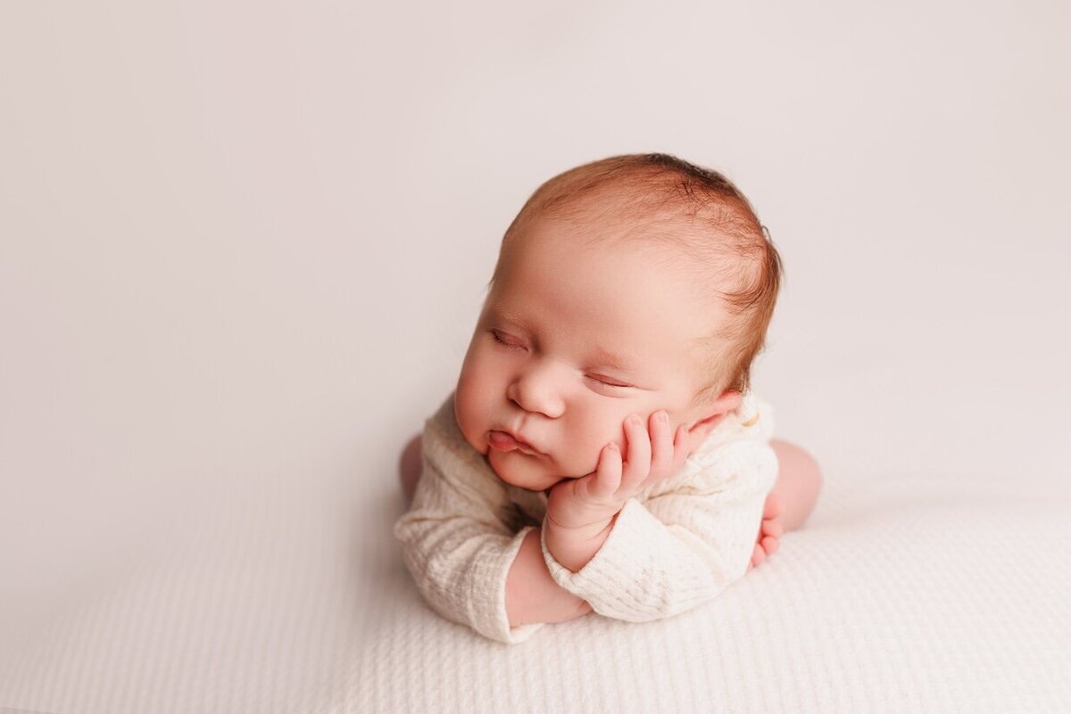 A Little Goose newborn portrait